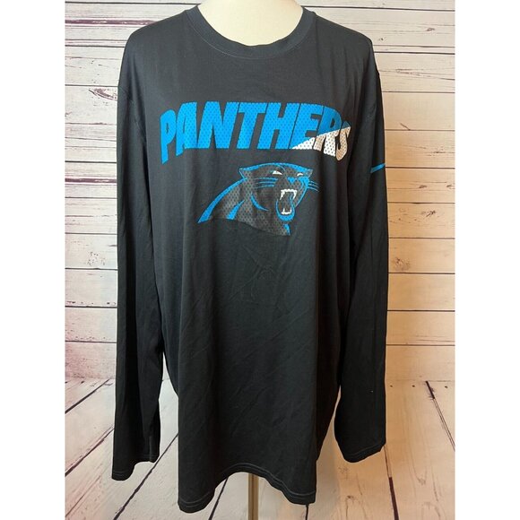 Carolina Panthers Nike NFL Equipment Training Tee Shirt XXL 2X T-Shirt Black 2XL - Picture 9 of 9
